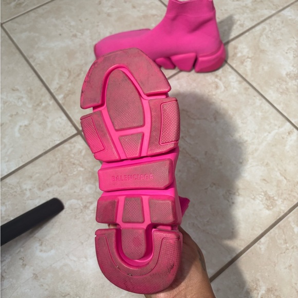 Balenciaga Fuchsia Sock Sneakers